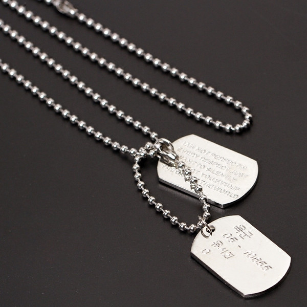 Καθημερινή ανδρική μεταλλική αλυσίδα με κρεμαστά στοιχεία