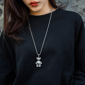 Dnevna ženska dugačka metalna ogrlica