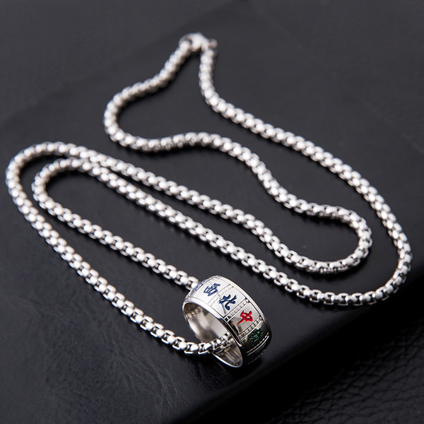 Napi férfi lánc fém díszítéssel