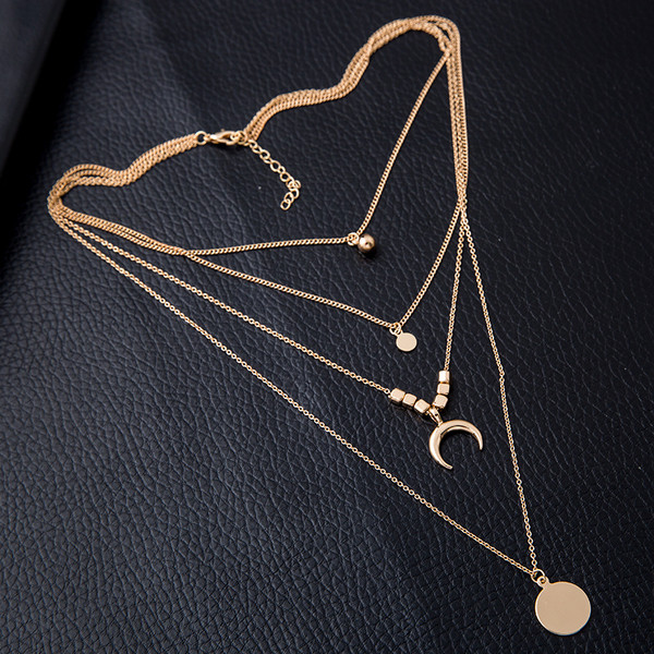 Dnevna duga metalna ženska ogrlica