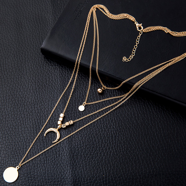 Dnevna duga metalna ženska ogrlica