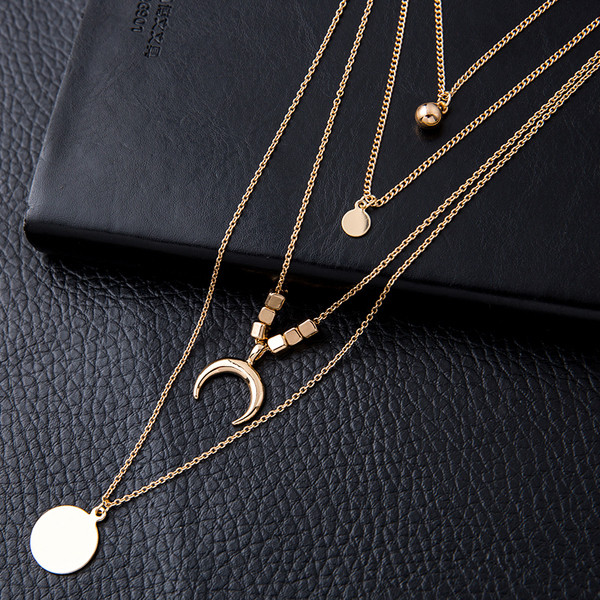 Dnevna duga metalna ženska ogrlica