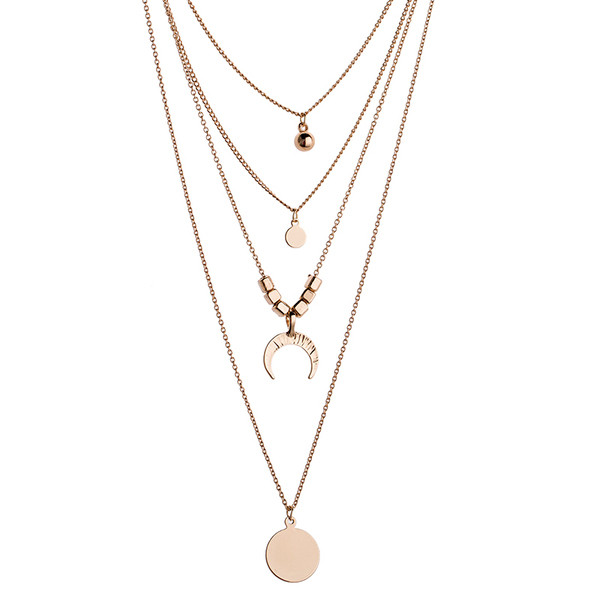 Dnevna duga metalna ženska ogrlica