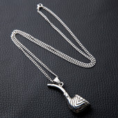 Καθημερινή ανδρική αλυσίδα με μεταλλικό μενταγιόν