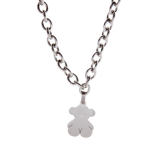 Καθημερινό γυναικείο κοντό κολιέ με μεταλλικό μενταγιόν