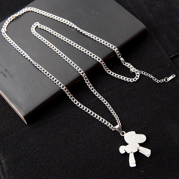 Ανδρική καθημερινή μακρύ αλυσίδα με μενταγιόν