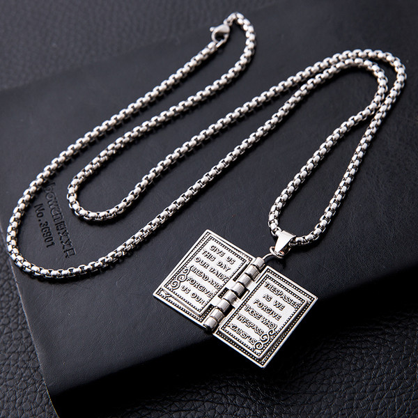 Férfi aktuális lánc fém medállal