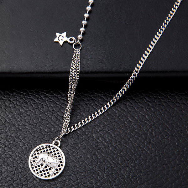 Καθημερινό γυναικείο μεταλλικό κολιέ με μενταγιόν