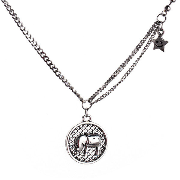 Καθημερινό γυναικείο μεταλλικό κολιέ με μενταγιόν