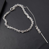 Női napi fém nyaklánc medállal