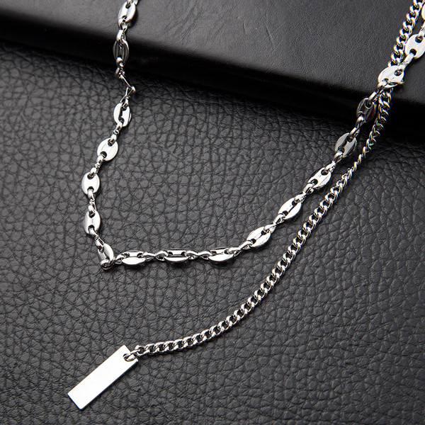 Μοντέρνα ανδρική μεταλλική αλυσίδα με μενταγιόν