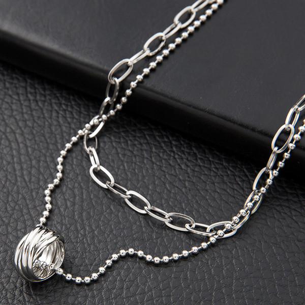 Hétköznapi női fém nyaklánc