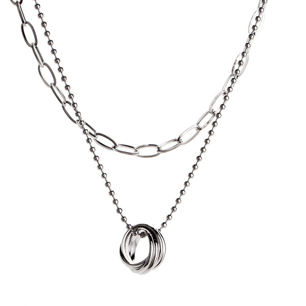 Hétköznapi női fém nyaklánc