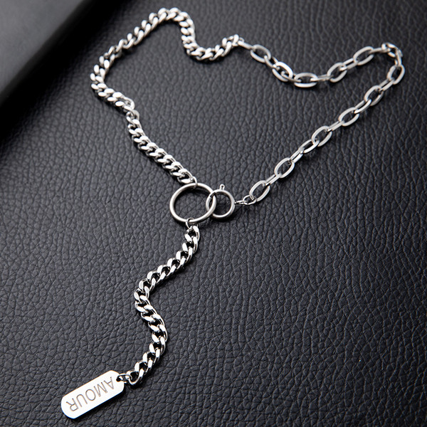 Ανδρική καθημερινή μεταλλική αλυσίδα με μενταγιόν