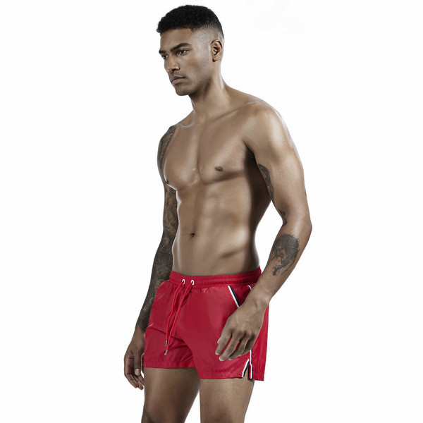 Férfi sport-alkalmi férfi fürdőruha nyakkendővel és zsebekkel