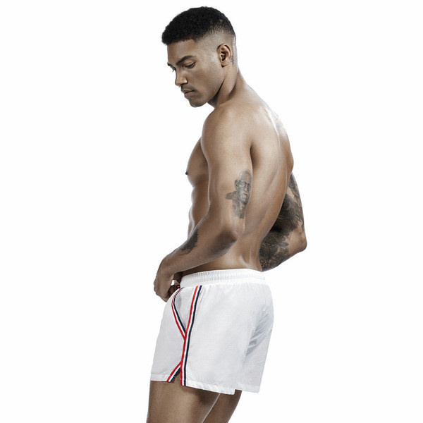 Férfi sport-alkalmi férfi fürdőruha nyakkendővel és zsebekkel