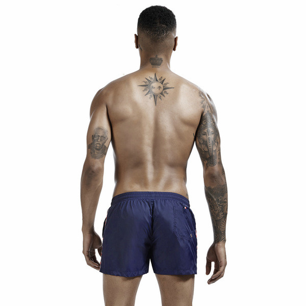 Férfi sport-alkalmi férfi fürdőruha nyakkendővel és zsebekkel