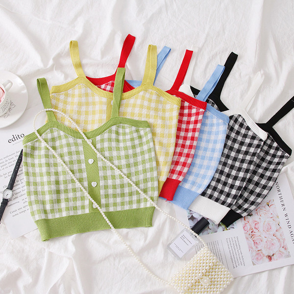 Novi model ženske majice bez rukava na tanke naramenice - kratki model