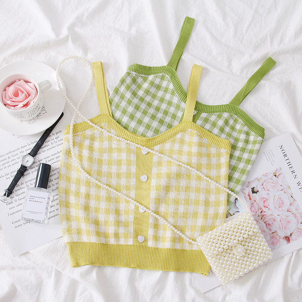 Novi model ženske majice bez rukava na tanke naramenice - kratki model