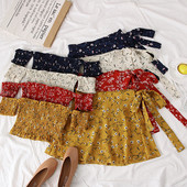 Új modell kétrészes női szett rövid blúz + szoknya