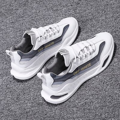 Modern férfi tornacipő fűzővel és felirattal