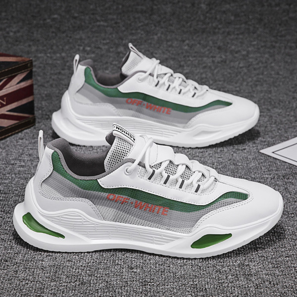 Modern férfi tornacipő fűzővel és felirattal