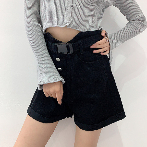 Modern farmer rövidnadrág övvel és gombokkal