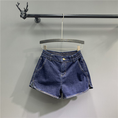 Нов модел дънкови дамски къси панталони с джобове