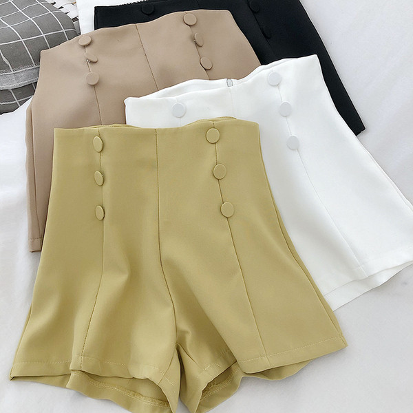 Női rövidnadrág magas derékkal