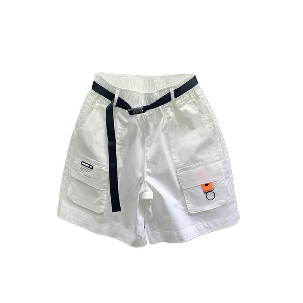 Moderne ženske kratke hlače - s remenom i džepovima