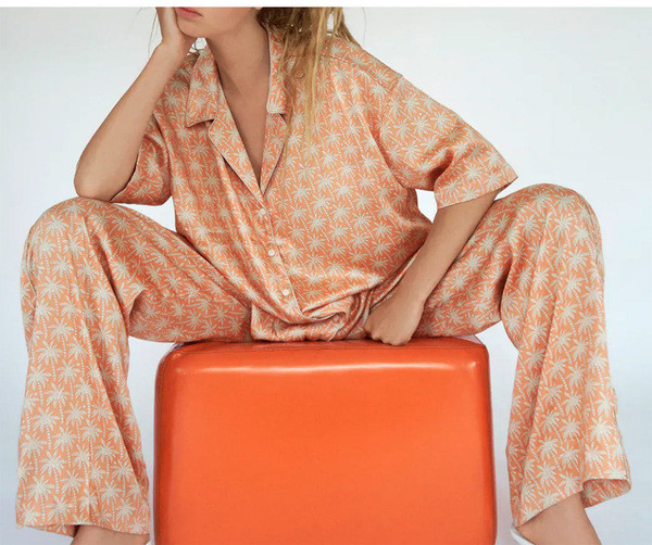 Kétrészes női nyári pizsama