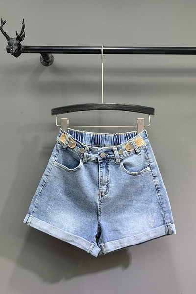 Uus sinist värvi teksapükste mudel naistele