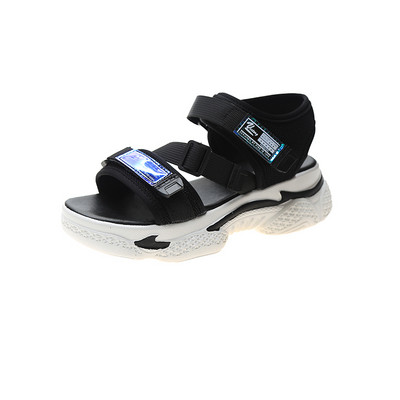 Női alkalmi textil szandál durva talppal