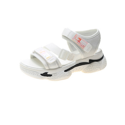 Női alkalmi textil szandál durva talppal