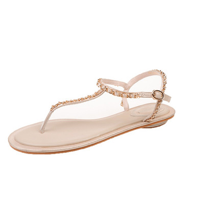 Alkalmi női szandál orrú fém díszítéssel