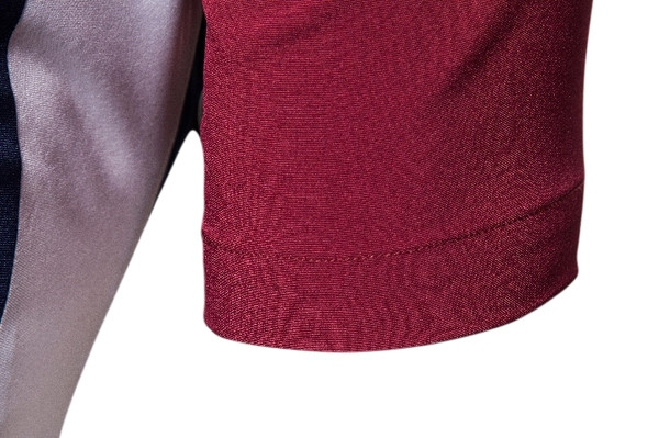 Modern férfi ing klasszikus gallérral és rövid ujjú kék színben