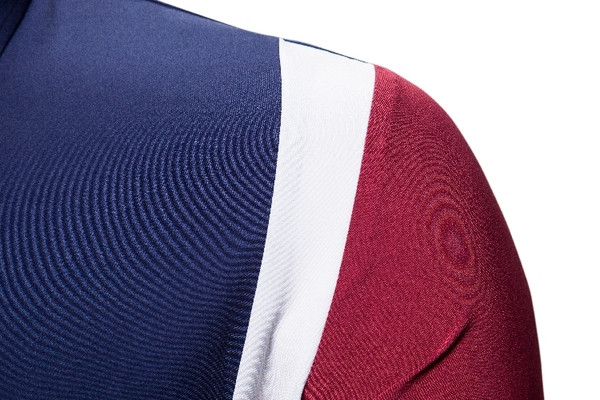 Modern férfi ing klasszikus gallérral és rövid ujjú kék színben