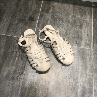 Női alkalmi szandál eko bőrből, lapos talppal