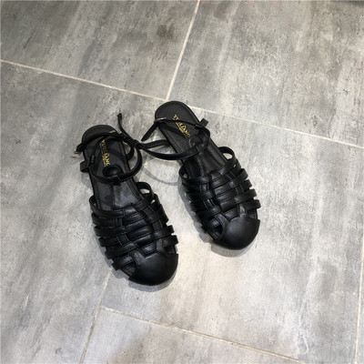 Női alkalmi szandál eko bőrből, lapos talppal