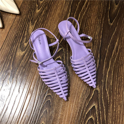 Női szandál hegyes modell öko bőrből