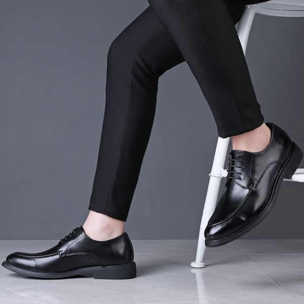Formális férfi műbőr cipő fűzős