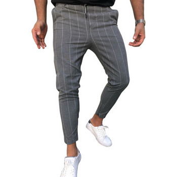 Μοντέρνο ανδρικό παντελόνι λεπτό μοντέλο με τσέπες και φερμουάρ