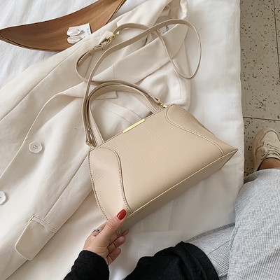 Női mindennapi táska eko bőrből, két fogantyúval