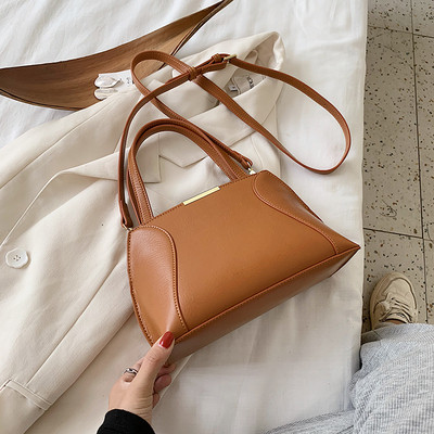 Női mindennapi táska eko bőrből, két fogantyúval