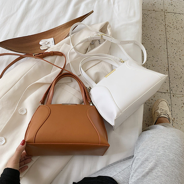 Női mindennapi táska eko bőrből, két fogantyúval