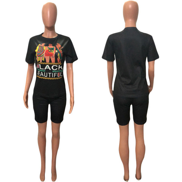 Kétrészes leggingsből és pólóból álló női alkalmi szett