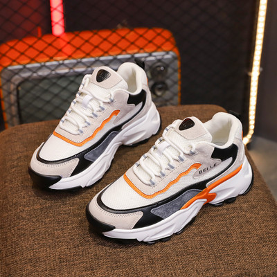 Alkalmi női tornacipő új modellje fűzővel és durva talppal