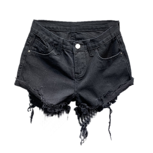 Rebenenud motiividega moodsad naiste lühikesed püksid sinise ja musta värviga