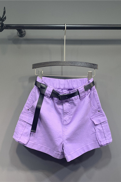 Női sportnadrág lila színű zsebekkel