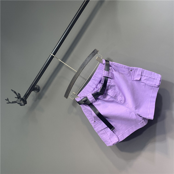 Női sportnadrág lila színű zsebekkel